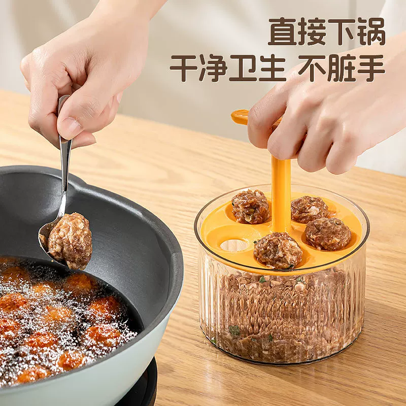 Быстрое изготовление фрикадельок Многофункциональная экструзия домашнего использования рыбных шариков с крышкой