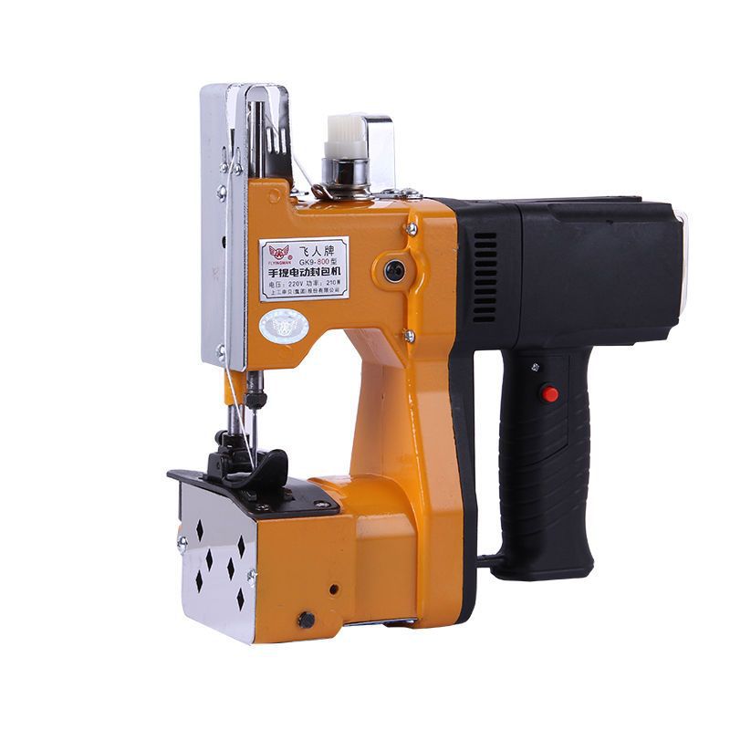 Máquina de sellado de velocidad ajustable de motor sin escobillas de marca Flying Man, bolsa de trenzado de litio portátil, bolsa de arroz, empaque y sellado máquina de coser