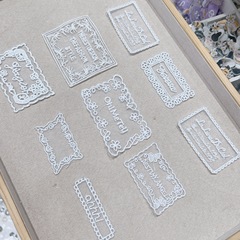 スポットメッシュレース刺繍ラベル、水溶性刺繍ラベル、靴、帽子、靴下、ワッペンラベル、衣料品アクセサリー、アクセサリー、ファッション装飾