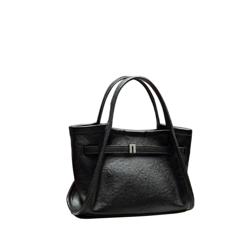 Niche Tote Bag 2026 New Arrival Top Grain Cowhide Leather Handbag Basket Bag Crossbody Bag Luxury Genuine Leather Small Bag - Thumbnail 5