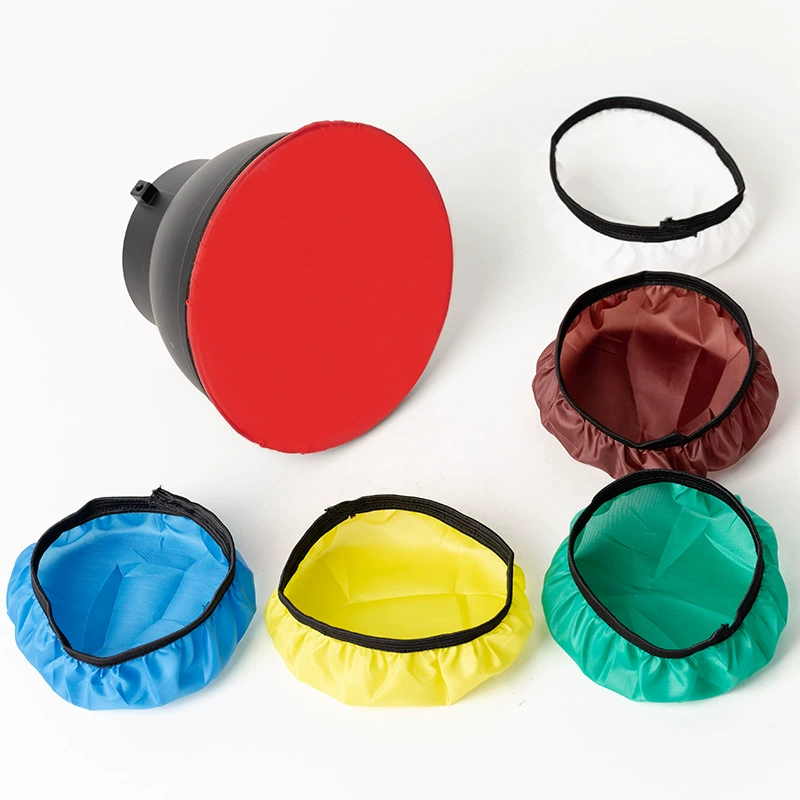 Студийный вспышка 18 см, специальный стандартный чехол, мягкая световая ткань 9/42/55 см, радарный чехол, чаша для красоты, 6 цветных тканевых чехлов