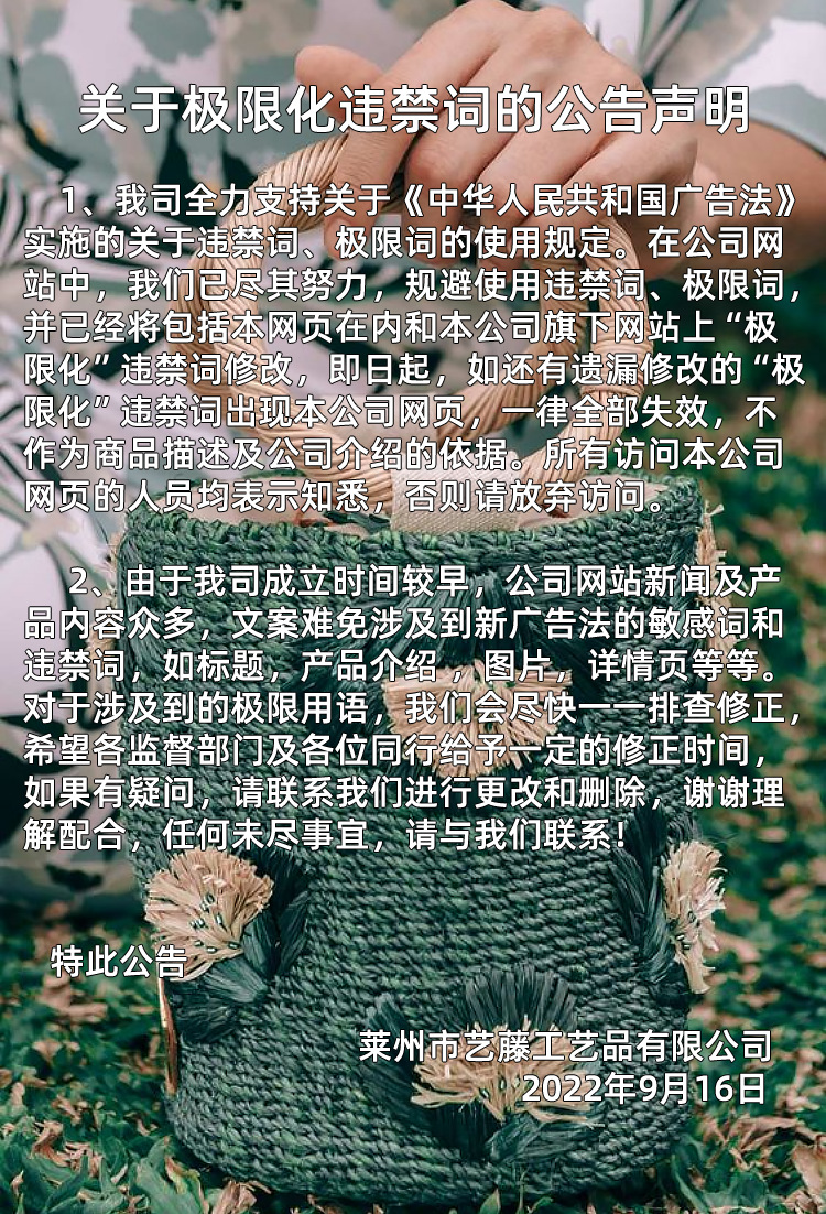 极限词说明