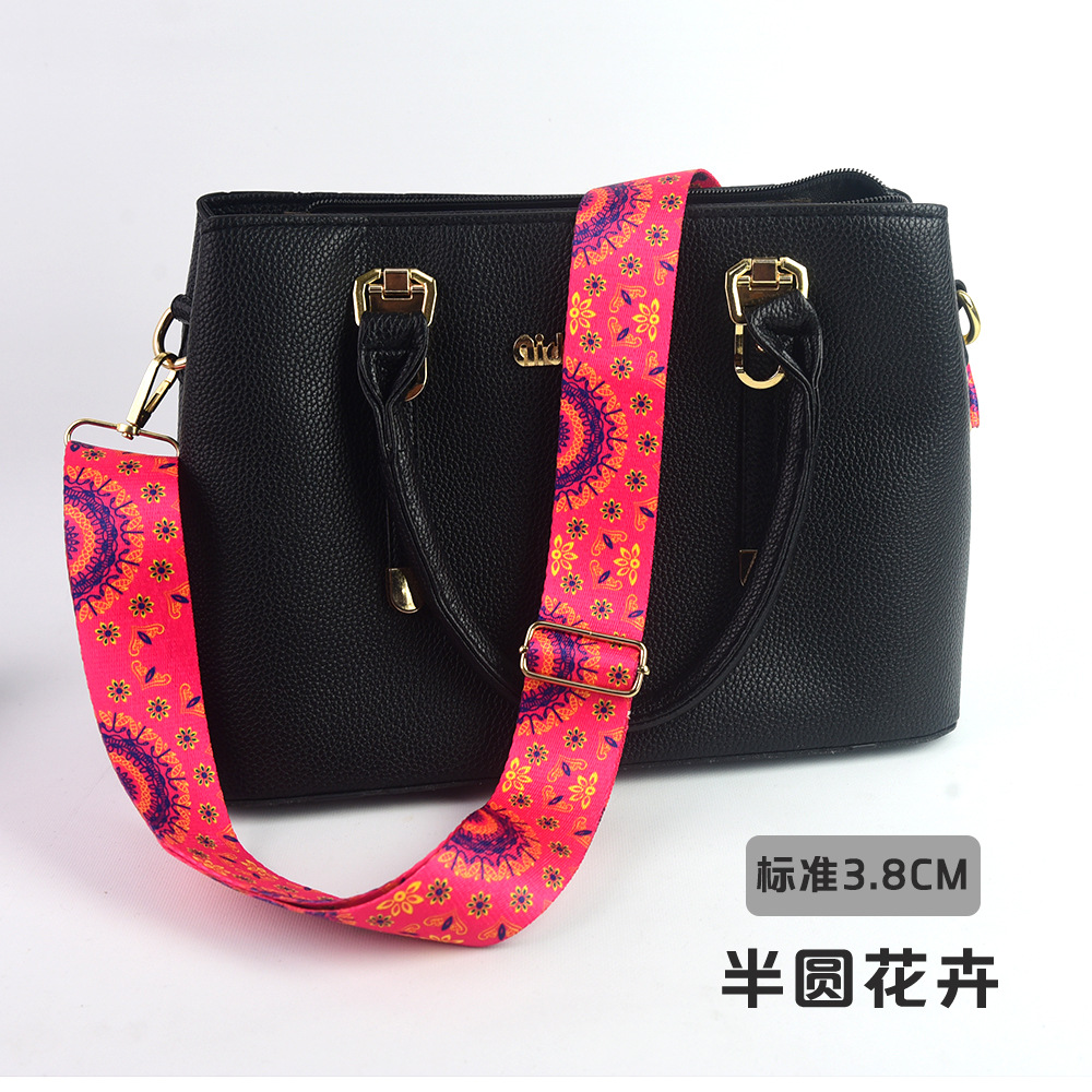 Bolso bandolera con accesorios ultra anchos, bolso de color, correa gruesa, correa de repuesto alargada, correa de hombro de bolso universal ajustable