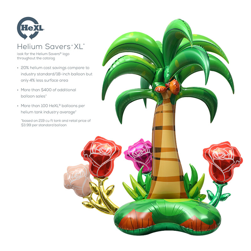 Decoración de la habitación de la boda accesorios de fotografía globo pequeño tamaño rosa flor dibujos animados película de aluminio regalo globo