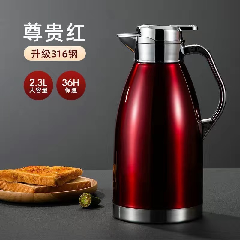 ステンレス製魔法瓶ケトル家庭用商業レストランホテルケトル茶室ティーポット卸売大容量魔法瓶ケトルシンプル|undefined