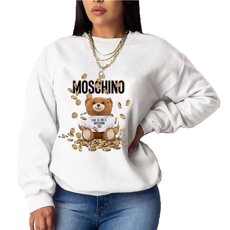 N8889M3 European and American Amazon Independent Station Cartoon Letter Bear Printed Hatless Casual Round Neck Pullover Sweater N8889M3 European and American Amazon Independent Station Cartoon Letter Bear Printed Hatless Casual Round Neck Pullover Sweater