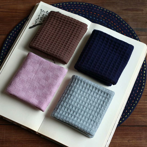 33 colors pure cotton tea towel square Japanese style clean square small fresh cotton gauze handkerchief Kung Fu tea set coaster accessories