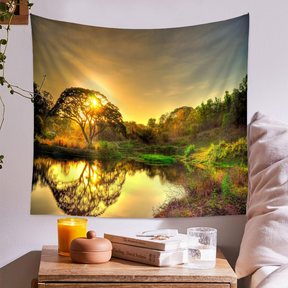 Bohemian Scenery Painting Wall Decoration Cloth Tapestry Wholesale Nihaojewelry display picture 86