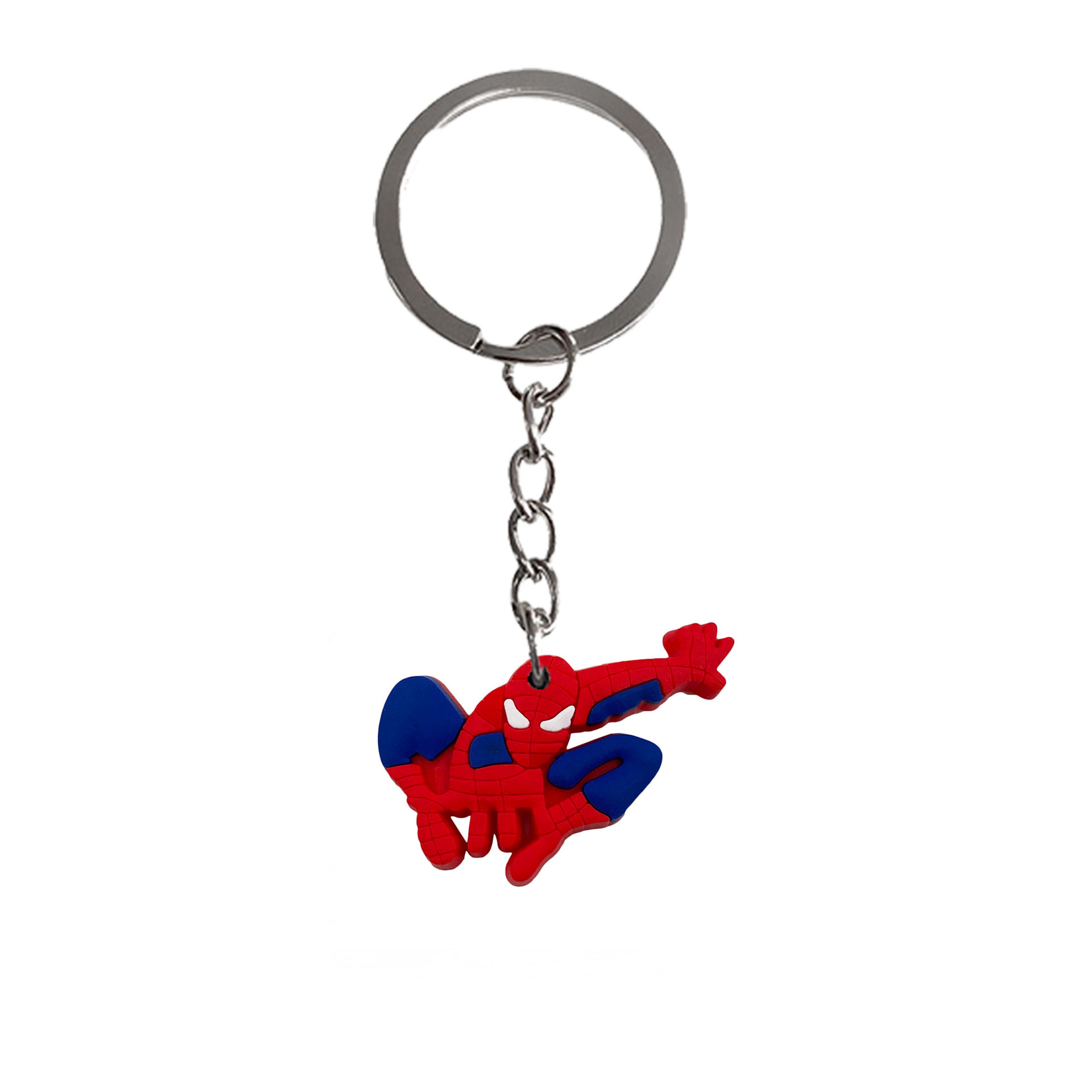 Spider-Man llavero adornos PVC de goma suave llavero accesorios DIY llavero pequeño regalo llavero colgante
