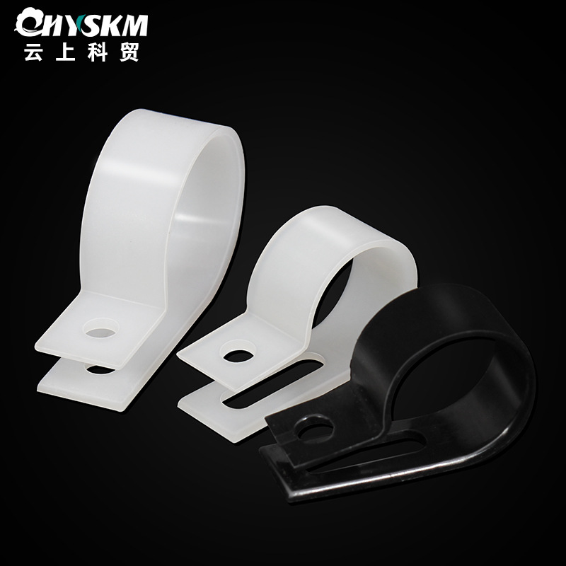 批发R型线夹3.3 固定理线夹 尼龙电线固定夹U型线卡【量大从优】