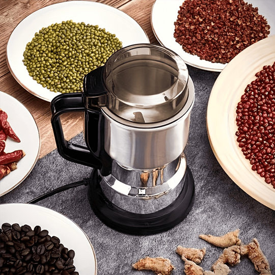 Stainless steel bean grinder household electric bean grinder coffee grinding machine