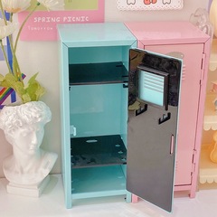 GJU8小紅書同款愛麗小屋收納櫃桌面少女收納櫃愛麗小屋鐵櫃少女心