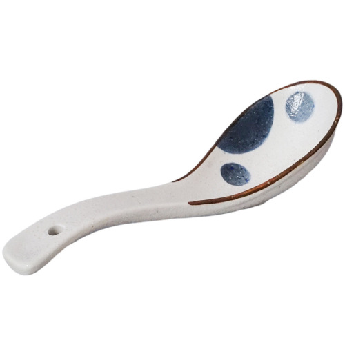 Nishidamuyuyintong small spoon Japanese-style ceramic spoon rice spoon Nordic simple high-value household spoon