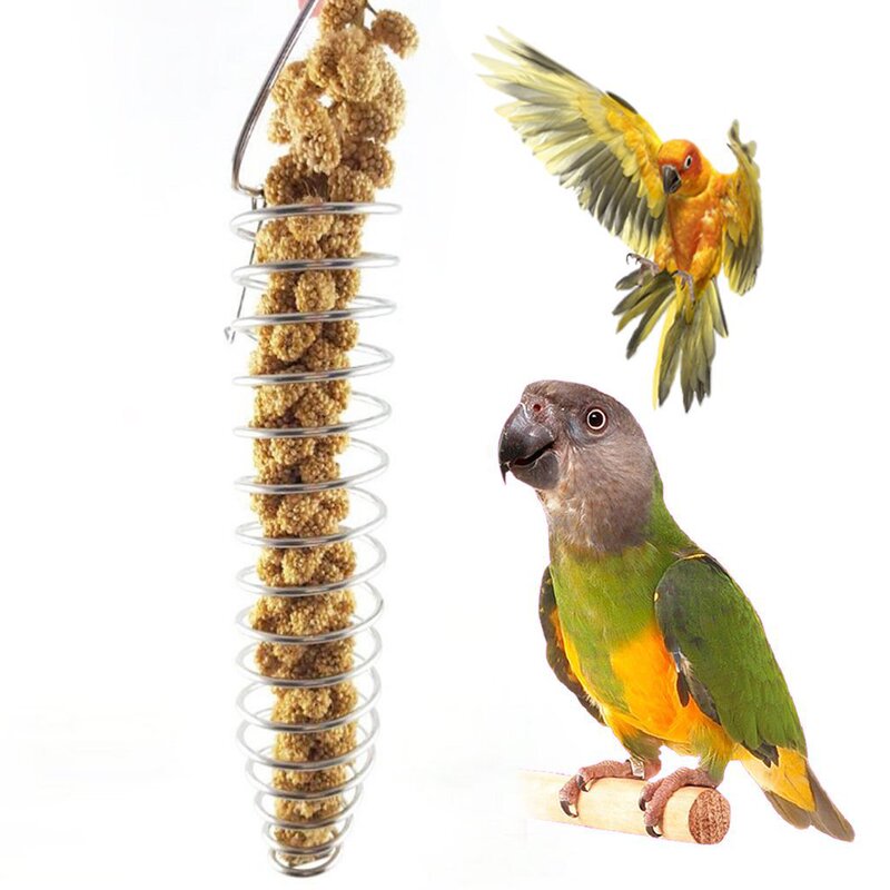 鳥用給餌器ペット鳥ペット用品ハムスター給餌器ステンレスオウム餌器bird toy|undefined