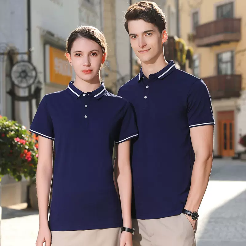 工作服t恤短袖文化广告Polo衫团体工衣班服印字刺绣logo