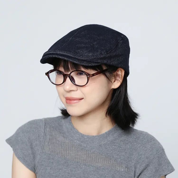 Navy Blue Denim Forward Hat for Women 2025 New Style Big Head Circumference Showing Face Small Niche Fashion Newsboy Hat Ins Style Navy Blue Denim Forward Hat for Women 2025 New Style Big Head Circumference Showing Face Small Niche Fashion Newsboy Hat Ins Style