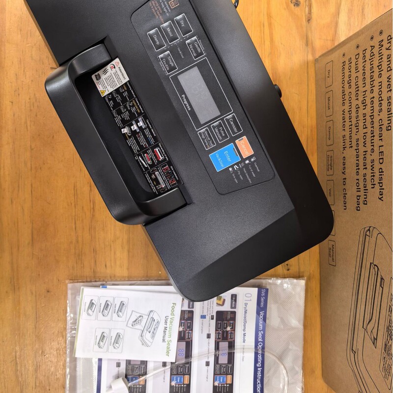 Fully automatic dual-pump vacuum sealer for home and commercial use, a small-sized machine for compressing, sealing, and preserving food and liquids