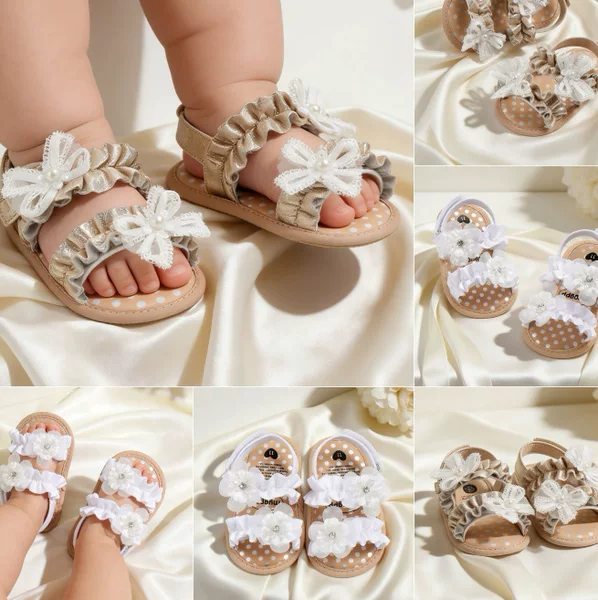 New Spring and Summer Lace Baby Sandals Baby Shoes Baby Shoes M2010 Handmade