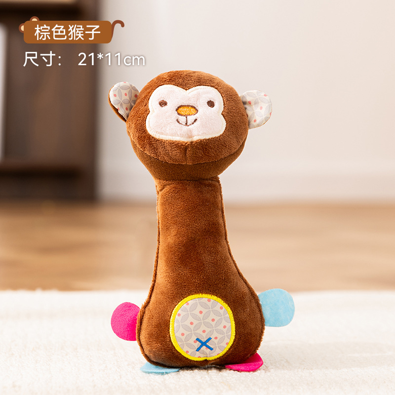 Juguetes de peluche para perros de girafa sonora para animales de zoológico resistentes a la mordida para aliviar el aburrimiento para compañerismo interactivo para mascotas y gatos juguetes