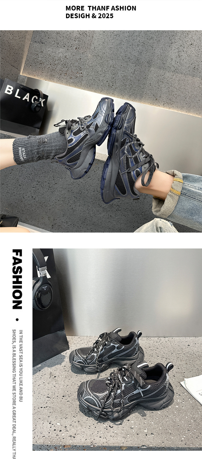 2025 New Autumn 14th Geration Dad M, Niche High-End Feel, Retro Distressed Thick-Soled Casual Shoes For Couples,_voghion.com