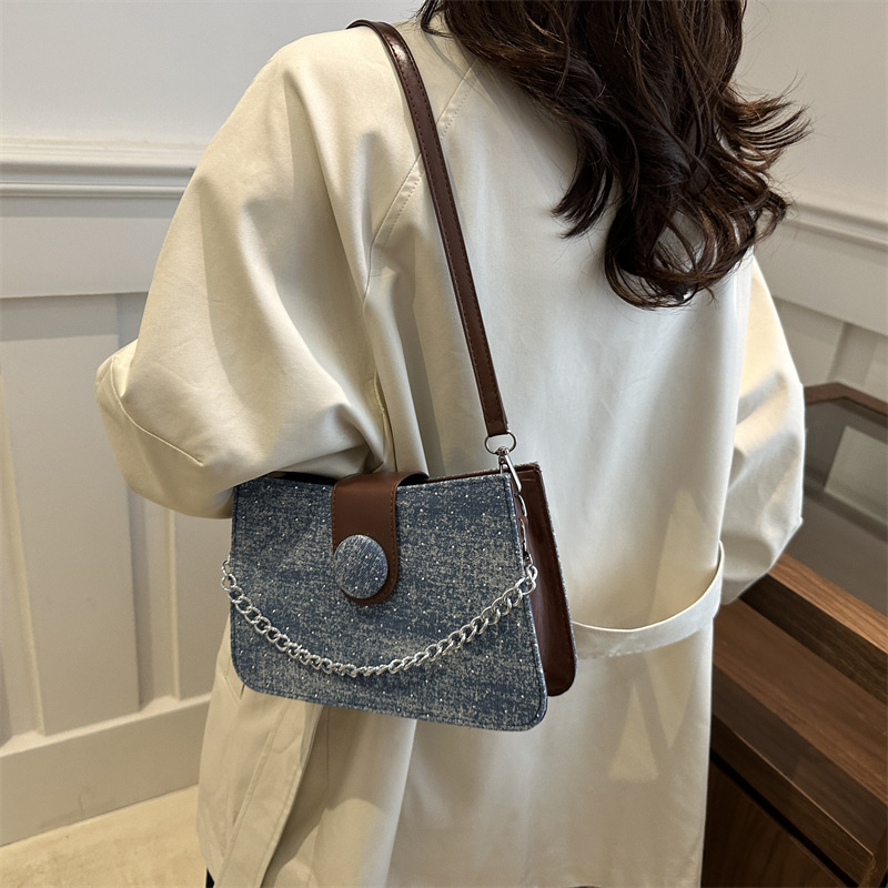 Nicho texturizado mini bolso para mujeres 2024 nuevo hombro mochila alta sensación versátil bolso de cadena