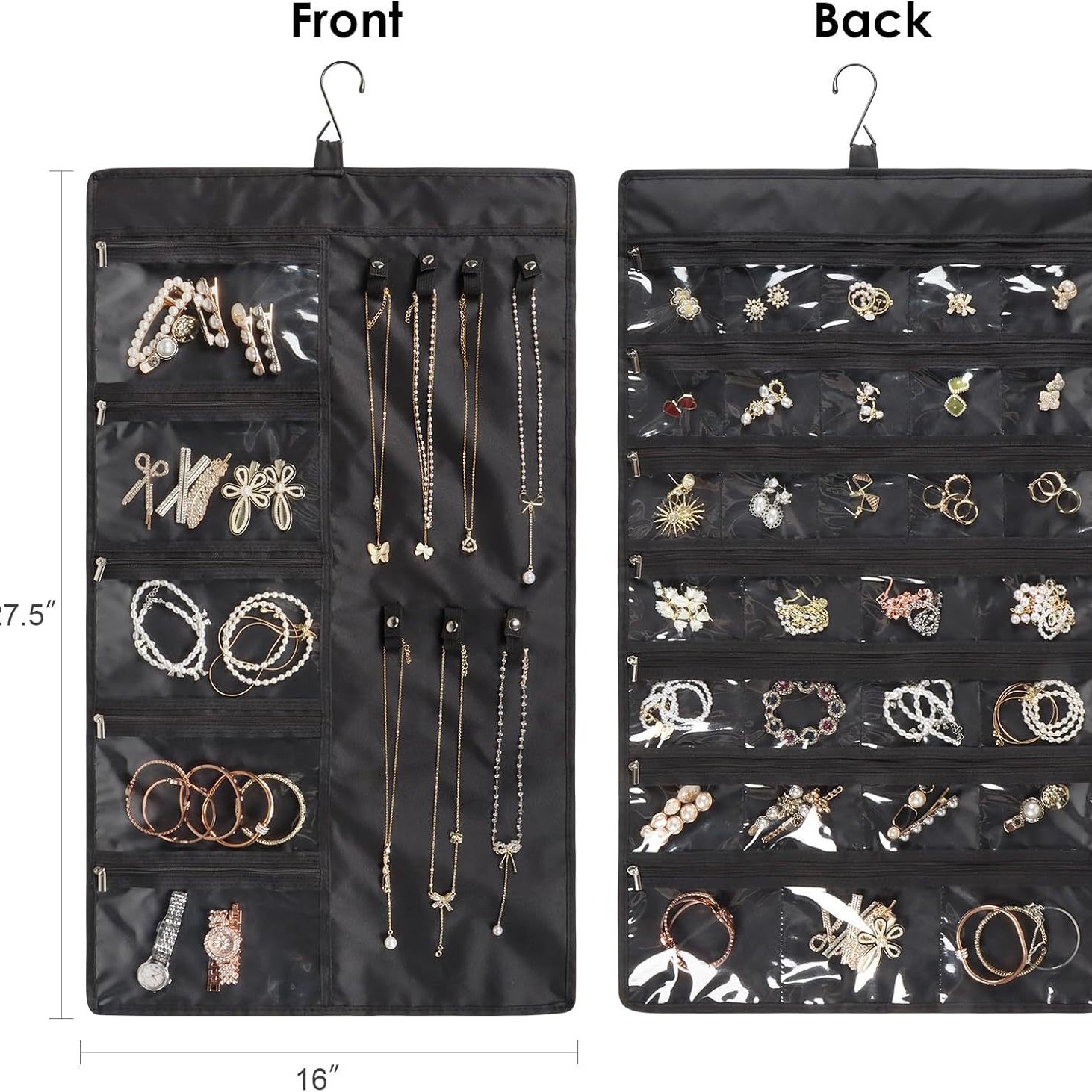 블랙 주얼리 걸이 가방