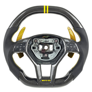 Suitable for Mercedes-Benz A45 W204 W212 W218 W116 C A GLC CLS-class steering wheel carbon fiber