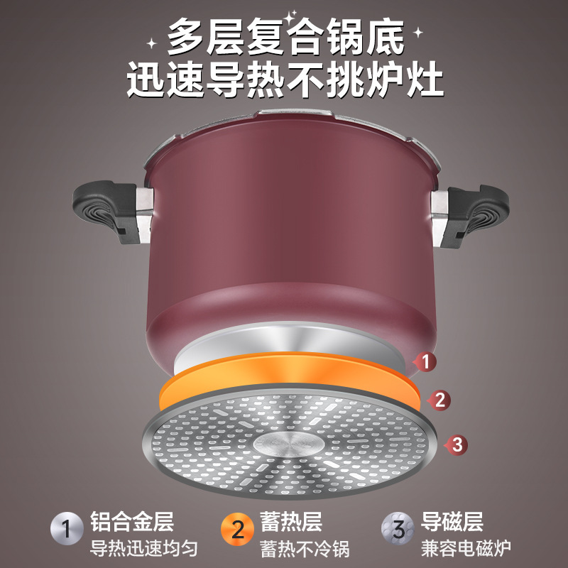 双喜不粘着鍋高圧鍋家庭用ガス電磁炉通用防爆圧力鍋|undefined