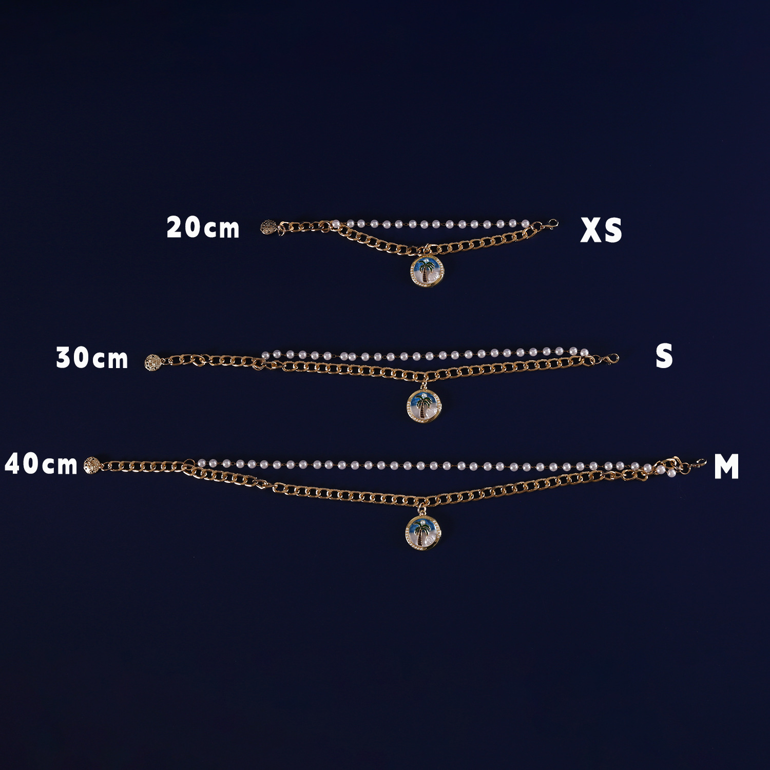 Mascotas concha marina gato perro collar perla de metal colgante de estrella de mar de cocotero ajustable collar de princesa de doble capa