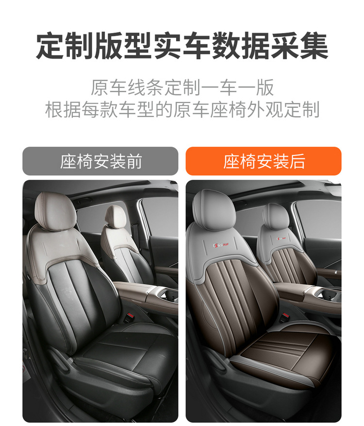 2026 Fourth Generation Changan Cs55Plus Seat Cover All-Inclusive New Blue Whale Seat Cover Leather Special Car Seat Cushion for All Seasons