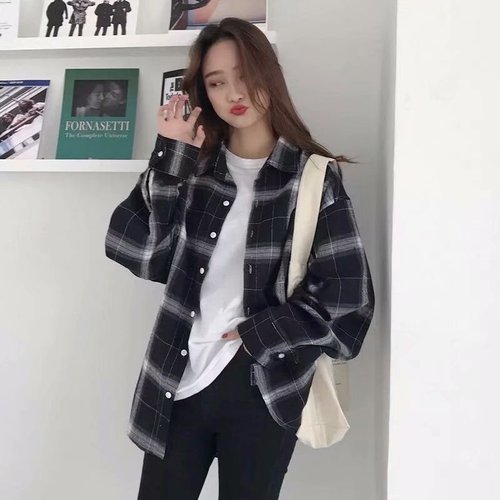 Men's Long Sleeve Spring and Autumn New Korean Style Trendy Cool Casual Jacket Leisure Couple's Shirt Loose