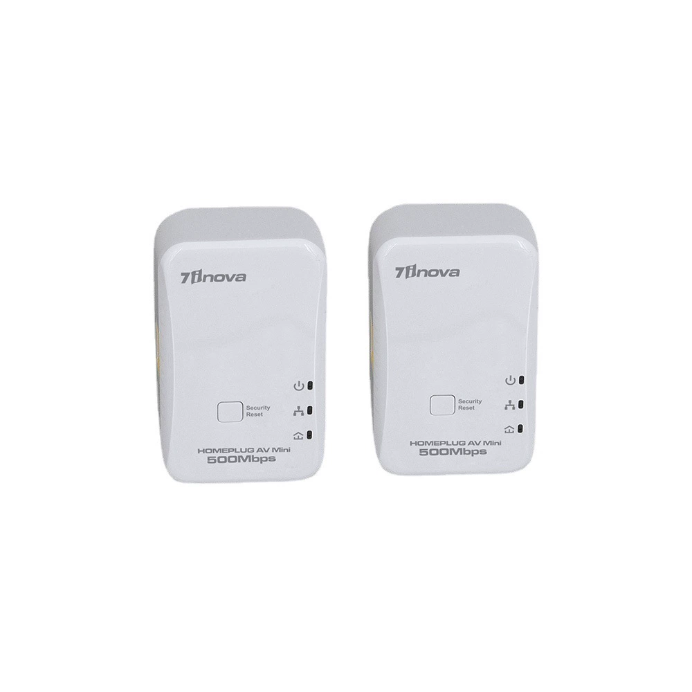 Сет сетевого адаптера Ethernet 7inova AV500 для домашней сети, IPTV и Qualcomm connectivity