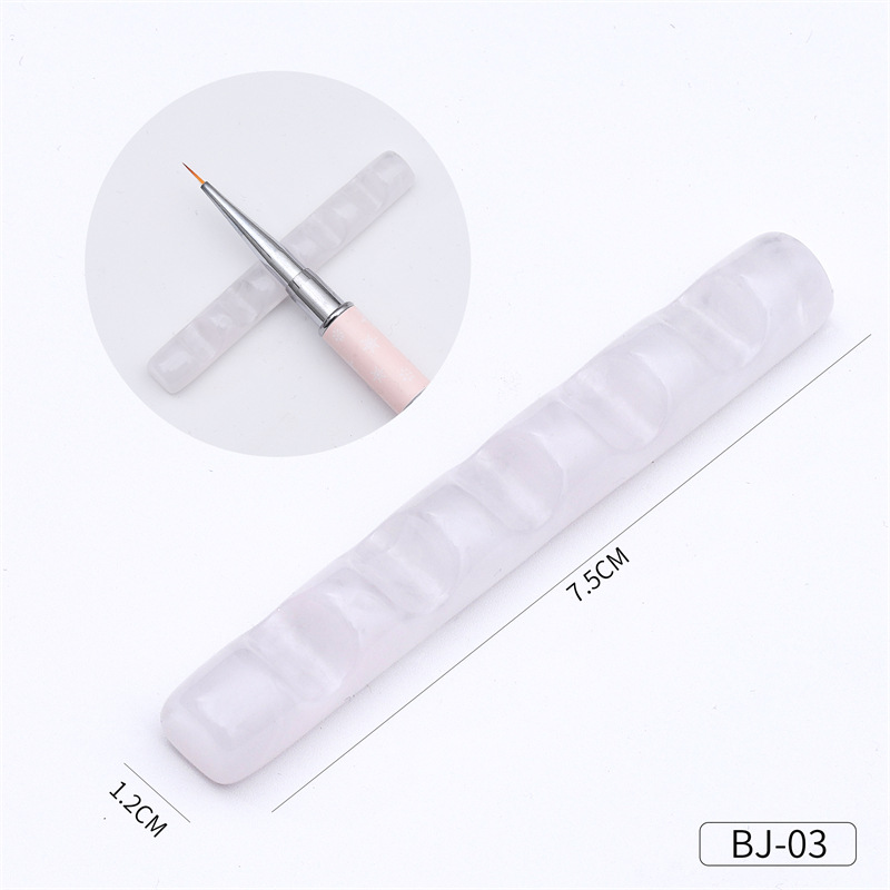 Transfronterizo nuevo estilo japonés de tira larga de uñas de acrílico titular de la pluma mini cepillo de uñas portátil estante de almacenamiento