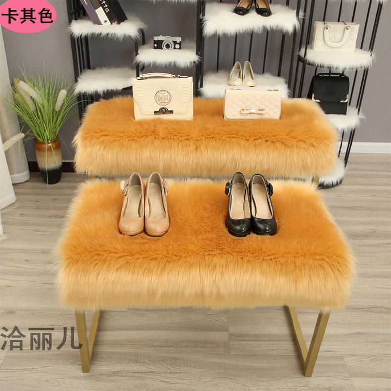 Room Lunch Break Short Plush Bay Window Mat Balcony Blanket High-End Soft Cushion Game Pet German Door Mat Girl