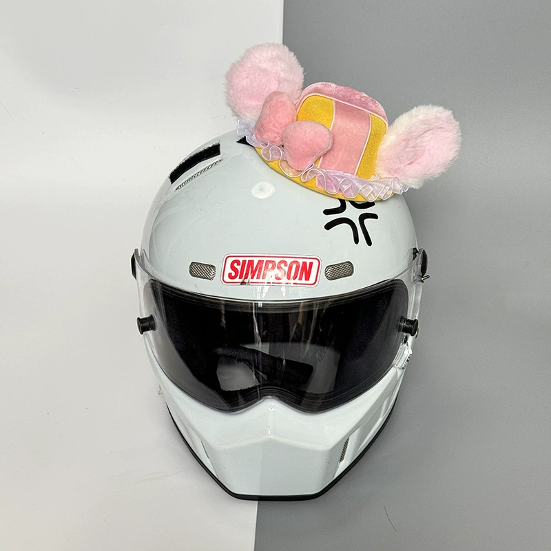 Electric car, helmet with bow, accessory