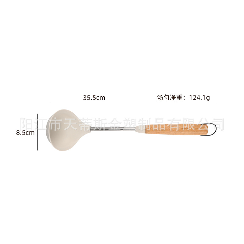 新型キッチンシリカゲルシャベルセット家庭用鍋シャベル炒めシャベル調理器具耐高温スプーンシャベルセット|undefined