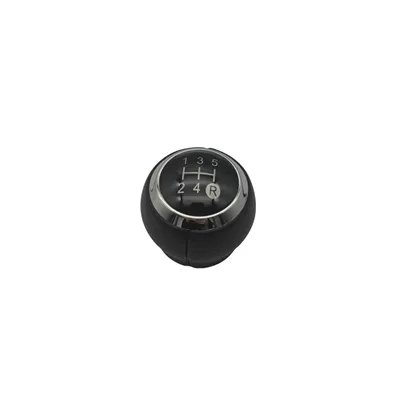 Suitable for Toyota Corolla cars, 5 and 6-speed electroplated gear shift knob, cabin accessories (Cab and accessories) - black-with-black-cover-five-speed