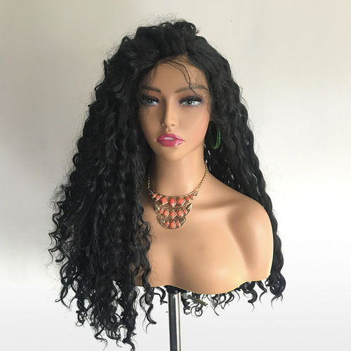 Manufacturer's new model head jewelry wig headcover display window prop half-body European and American head model