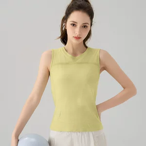 夏季瑜伽服上衣背心女普拉提训练服专业晨跑服运动健身背心
