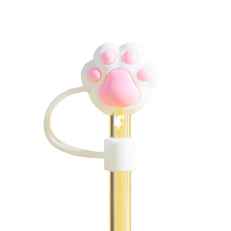 ストローキャップソフトシリコンストローダストカバー漫画かわいい女の子ストローキャップ食品グレードのストローアクセサリープラグ|undefined