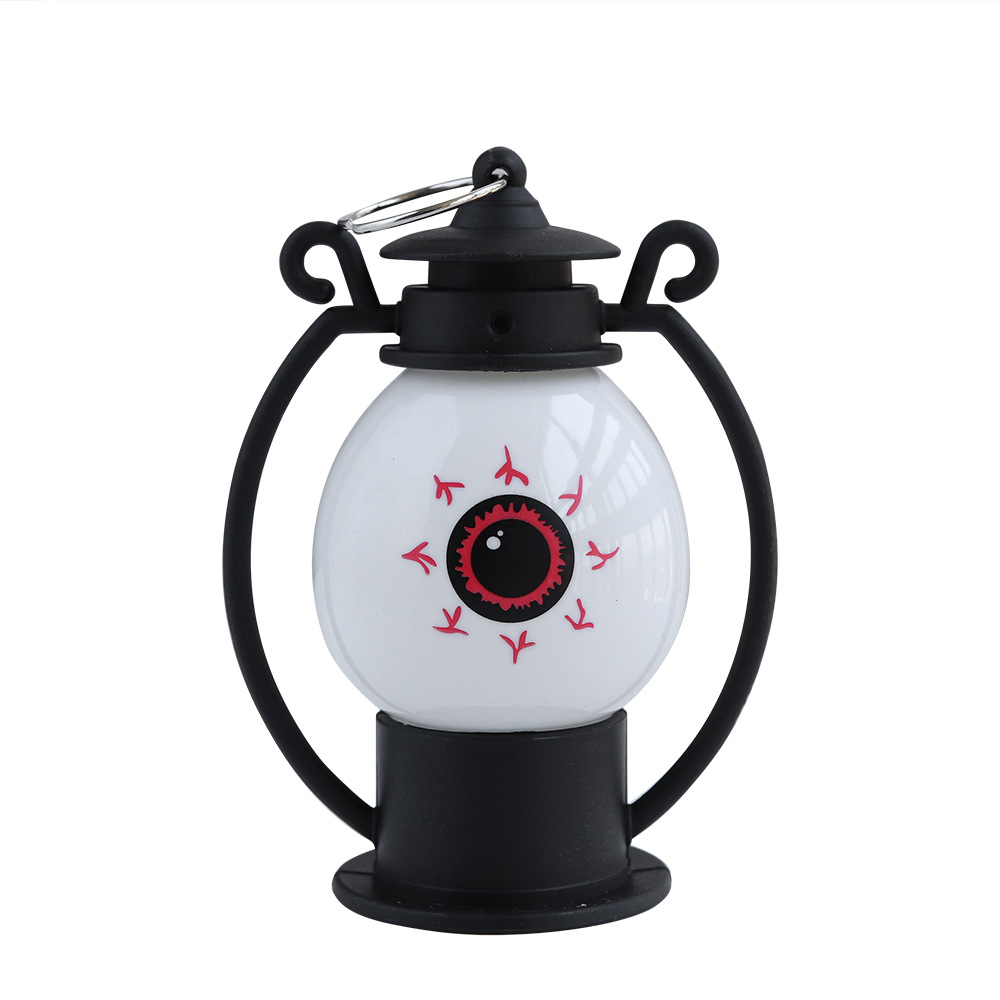 Linternas de calabaza portátiles de Halloween, nuevos accesorios de diseño de atmósfera transfronteriza, decoración de lámparas de aceite pequeñas, linternas nocturnas, linternas