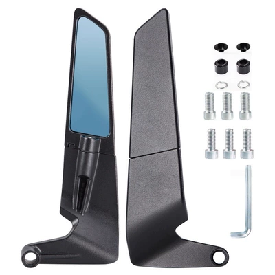 Wholesale Supply of Modified Rearview Motorcycle rearview mirror - 428-rear-view-mirror-black-blue-glass