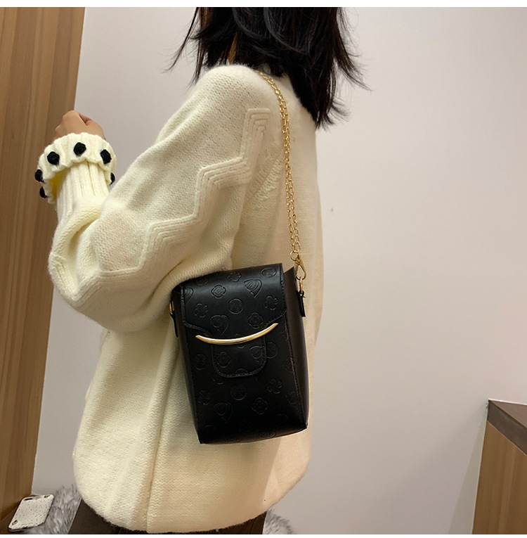 Autumn 2021 New Fashion Chain Messenger Mobile Phone Bag display picture 17