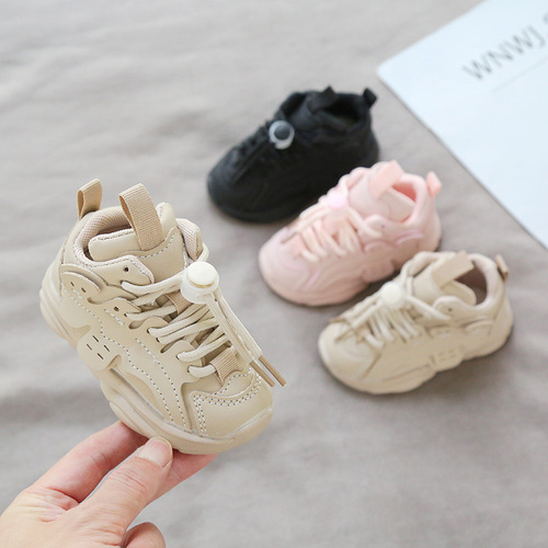 Generation spring and autumn baby toddler shoes 0-3 years old children's sports shoes non-slip men's and women's children's shoes dad's shoes
