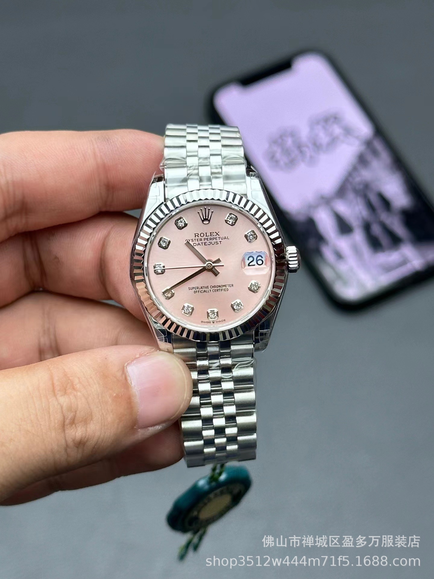 Transfronterizo C Factory Mint Green Log 41m Disco gris 2836/3235 Movimiento Cinco baht Reloj mecánico para hombres de negocios