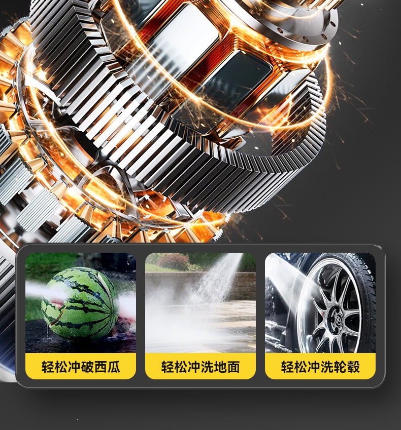 Car Washing Machine High-Pressure Water Gun for Home Use 220V Car Washing Tool Powerful Floor Cleaning Booster Pump High-Power Air Conditioner Cleaning