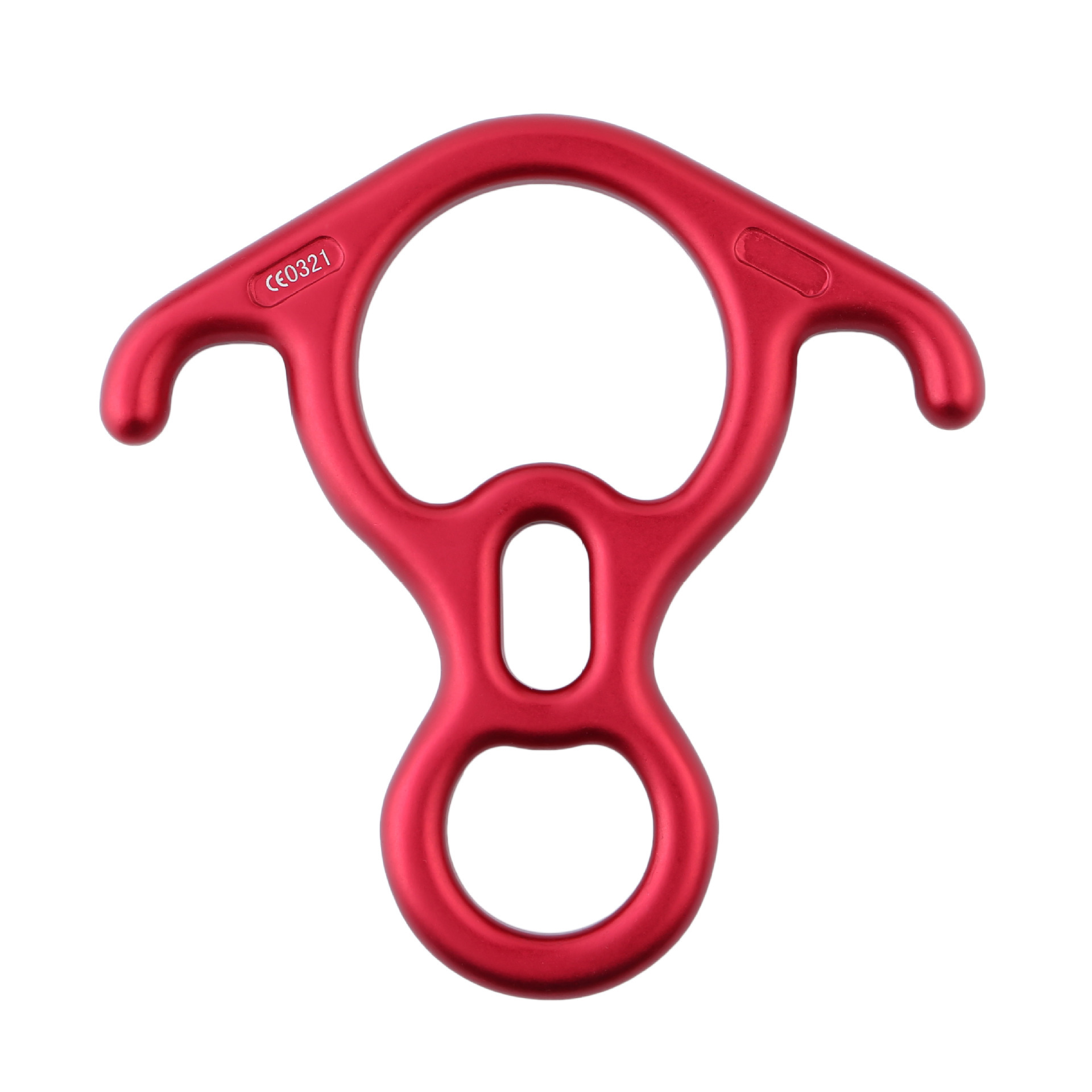 Cuerno de buey 8 anillos dispositivo de descenso a gran altitud Dispositivo de descenso de ocho anillos equipo de escalada en roca de Montañismo