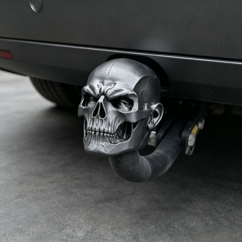 Cross-border skull trailer hook decorative cover, car rear modification dust cover, personalized creative exterior accessories Cross-border skull trailer hook decorative cover, car rear modification dust cover, personalized creative exterior accessories