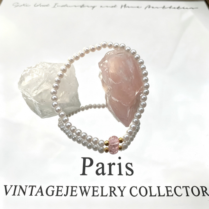 French-Style Faux Pearl Bracelet, Niche Design with an Elegant and High-End Feel, Perfect as a Birthday Gift for a Close Friend French-Style Faux Pearl Bracelet, Niche Design with an Elegant and High-End Feel, Perfect as a Birthday Gift for a Close Friend