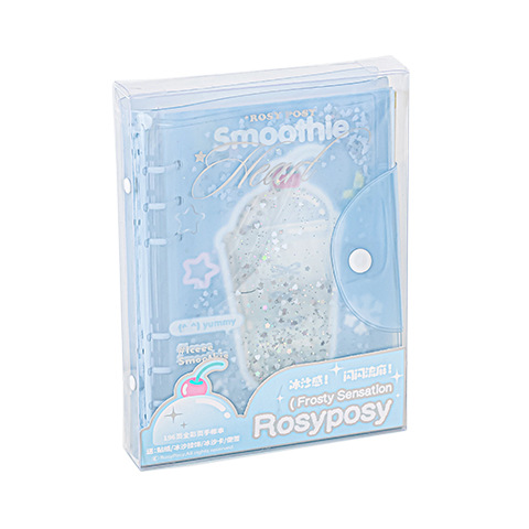 RosyPosy柔設Frostyシリーズ氷砂手帳夏氷砂テーマキラキラ流砂手帳
